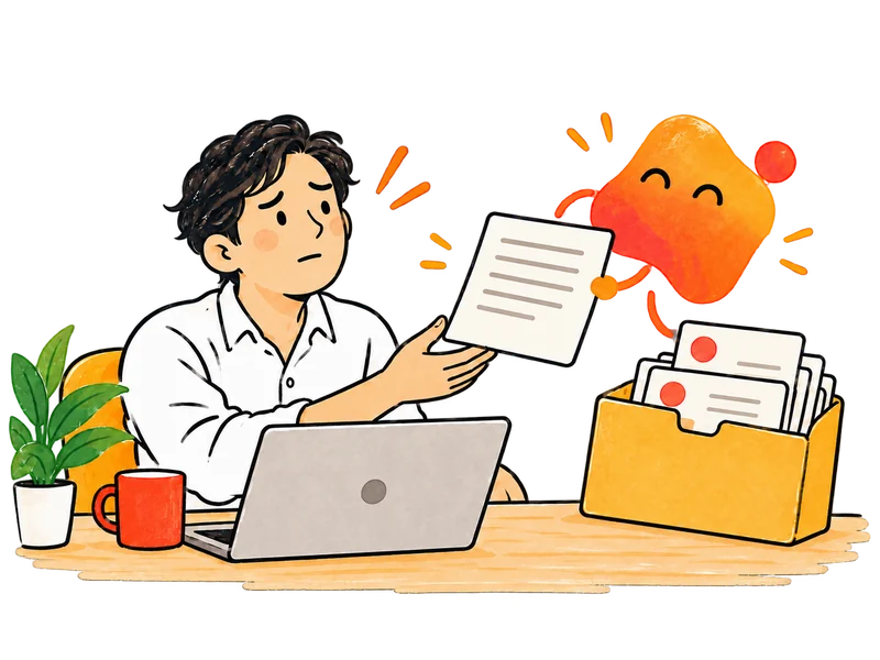 繰り返す問い合わせ対応に悩む社長と、返信案を渡すAIの右腕